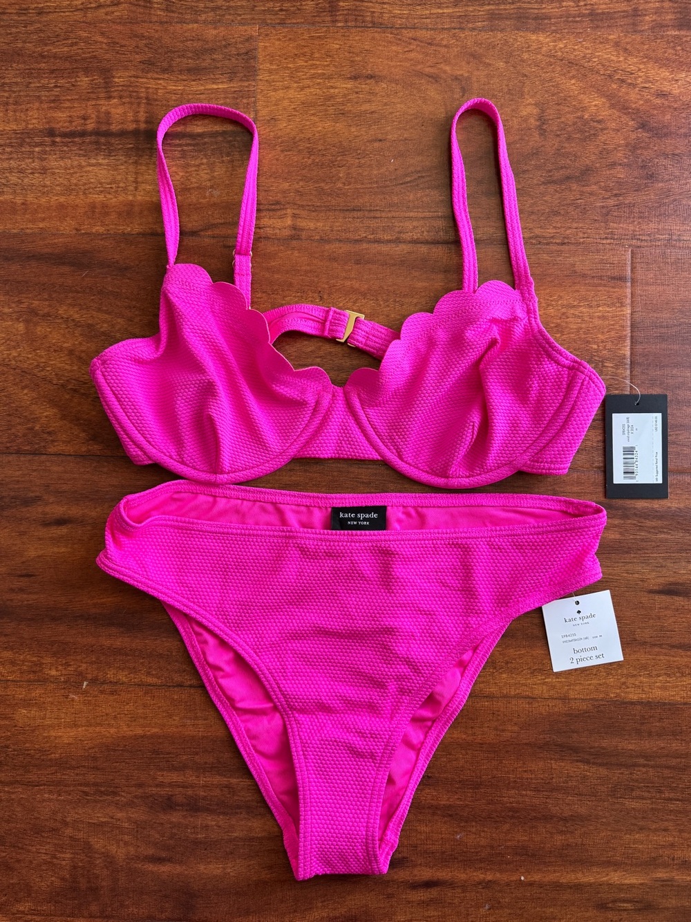 NWT Kate Spade scalloped bikini set